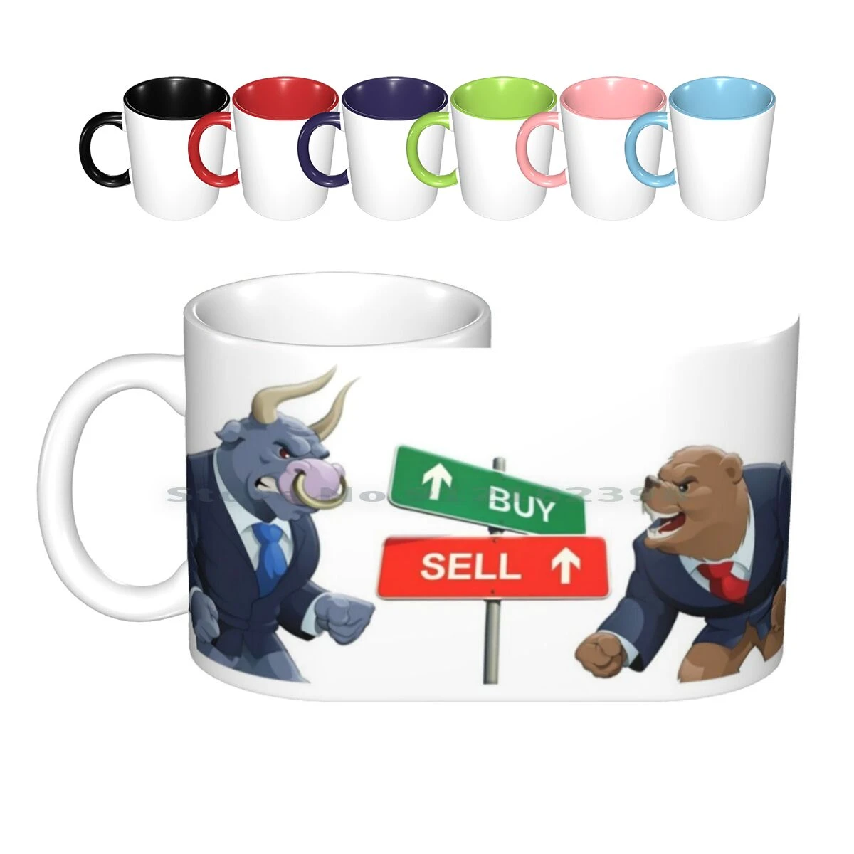 I Love取引機とブルマグセラミックマグカップコーヒーカップミルクティーマグ未来取引フォックス取引在庫取引 マグカップ Aliexpress