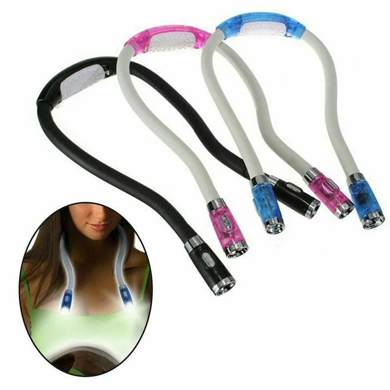 

ZANCAKA Creative Work Light Portable Headband Type LED Reading Light Changeable Lighting Book Light Hanging Neck Reading Light