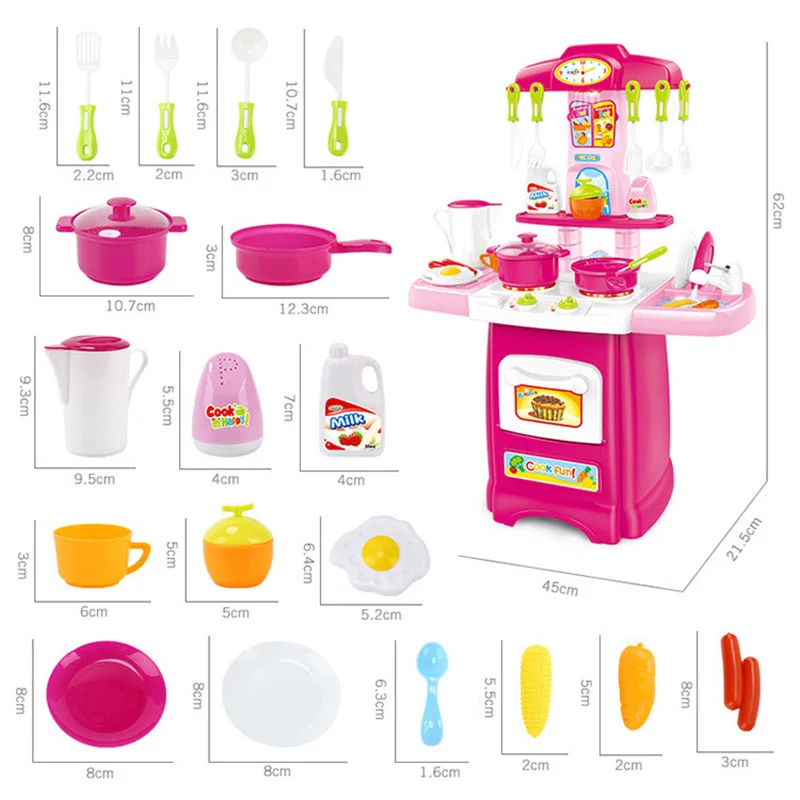  Children Kitchen-Pumping Water Extractor Kitchen Units Set Light Included Light Voice Model Cooking - 4000267395280