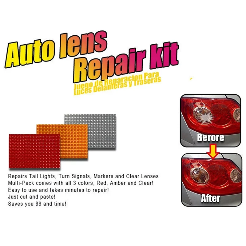 Auto Lens Tail Light Repair Kit Car Lights Crack Auto High Strength