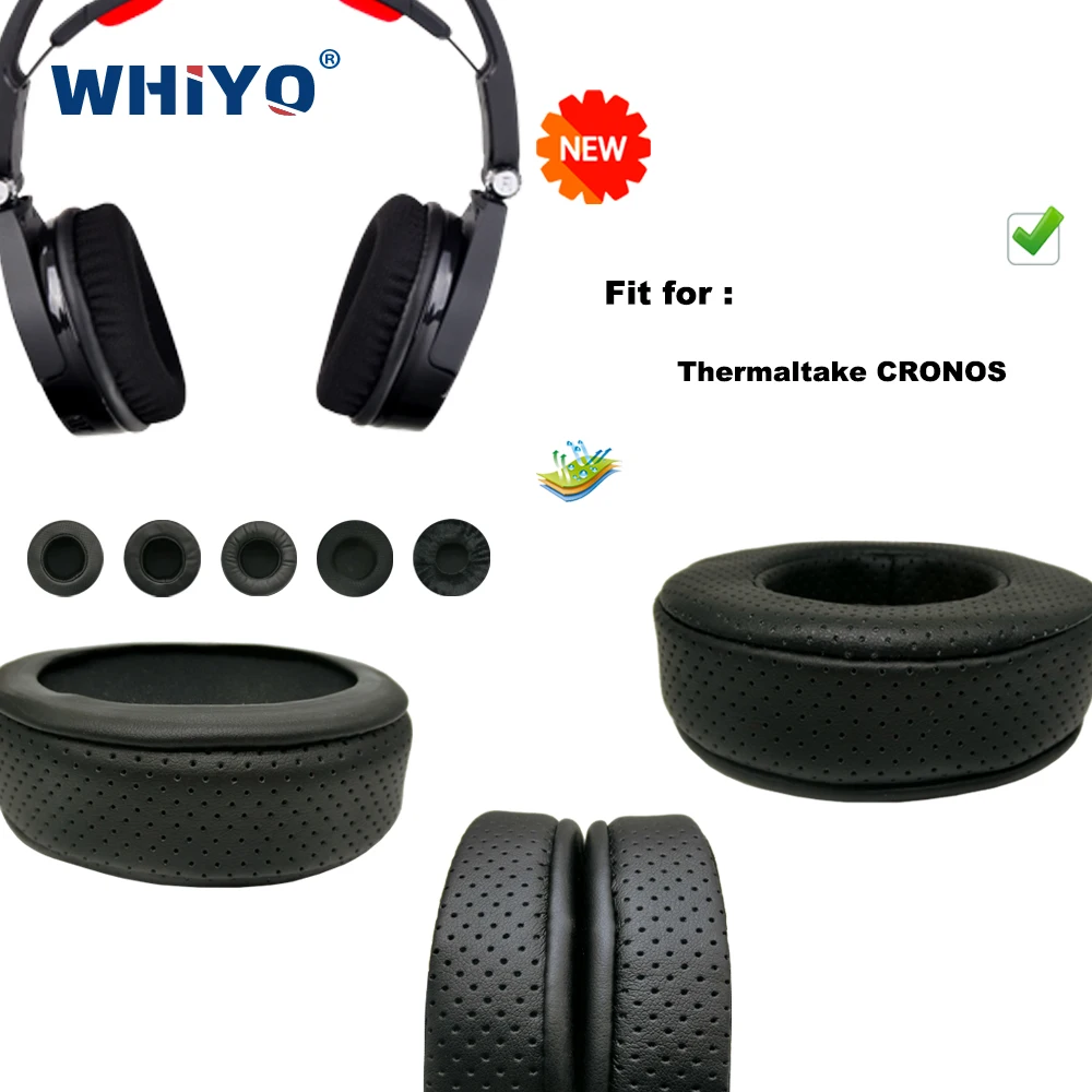 

New upgrade Replacement Ear Pads for Thermaltake CRONOS Headset Parts Leather Cushion Velvet Earmuff Headset Sleeve Cover