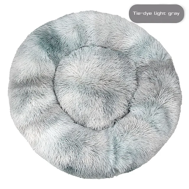 Meijuner 2021 New Long Plush Pet Bed Super Soft Round Dog Bed Washable Dog Kennel Pet Supplies Cushion For Dog Cat Big Cushion 9