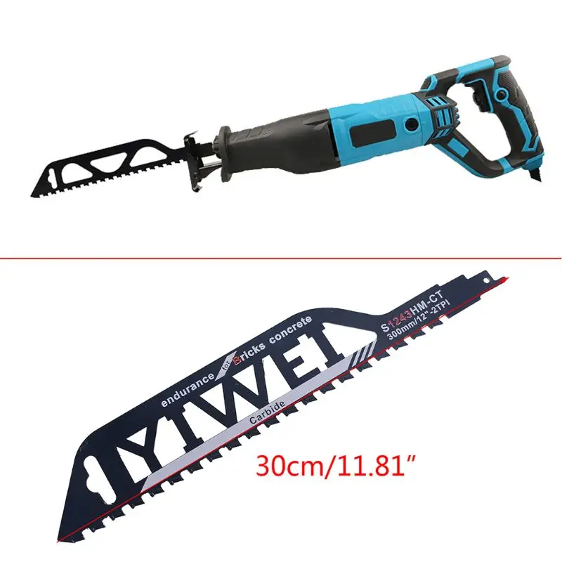 

S1243HM Demolition Masonry Reciprocating Saw Blade for Cutting Brick Stone with Cemented Carbide Teeth Blades G8TB