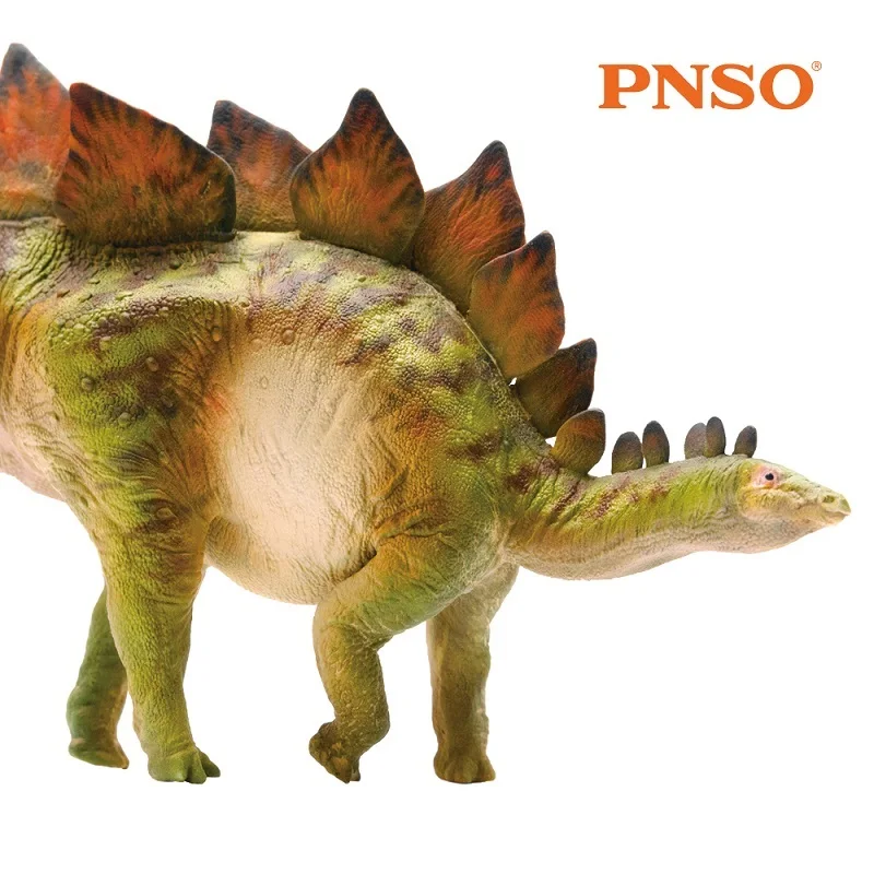 

PNSO Dinosaurios Biber Stegosaurus Prehistoric Animal Model Dinosaur Figure Doll Classict Toys For Children