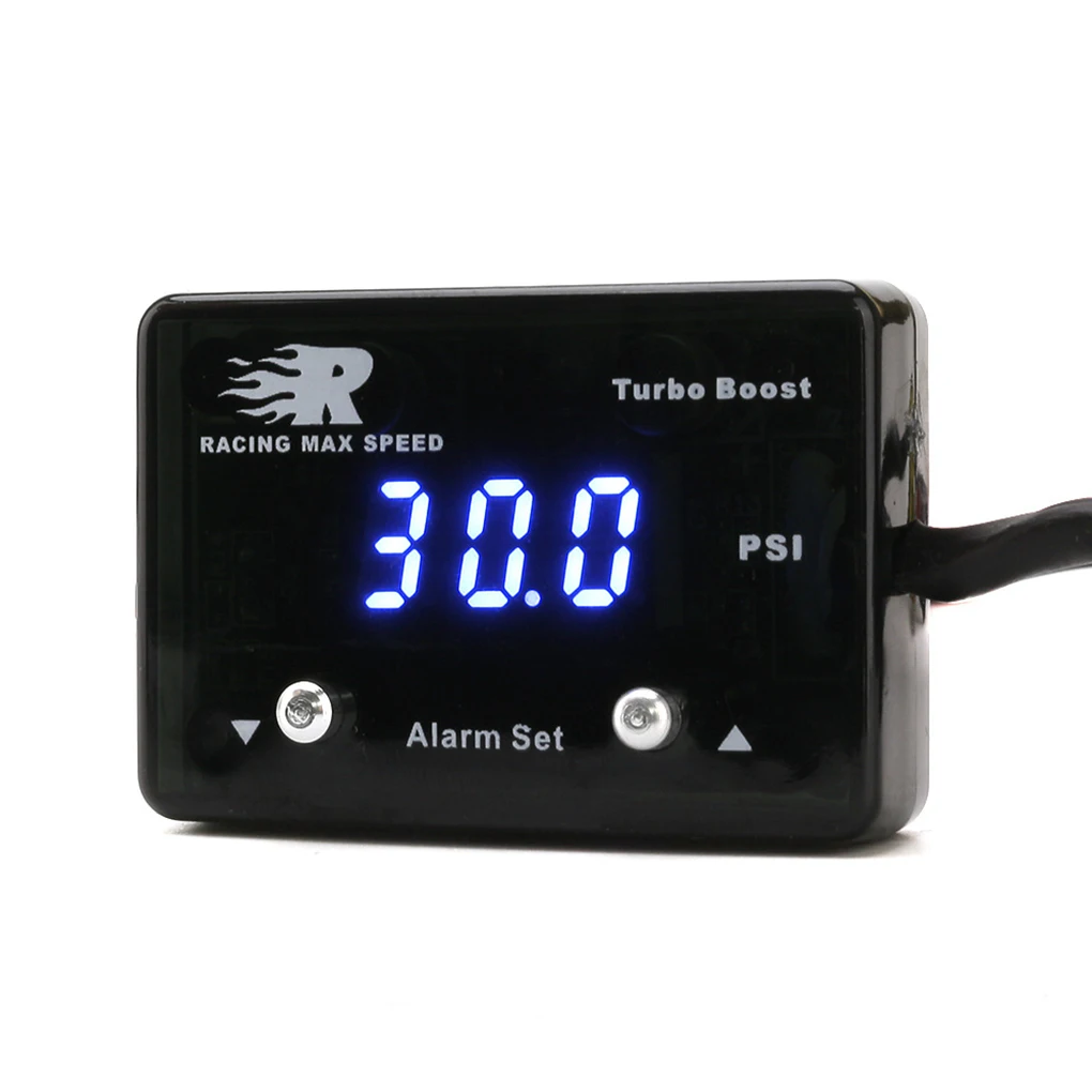 Универсальный автоматический цифровой турбо Boost Gauge синий светодиодный дисплей-14~ 40PSI измеритель давления IP-TBM-01