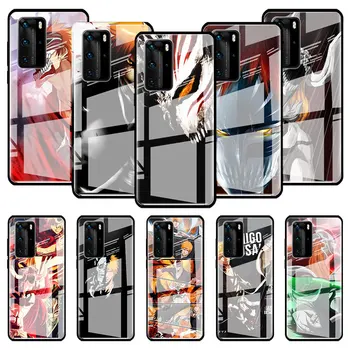 

Anime Bleach ichigo Glass Case For Huawei P20 P40 Lite E P30 Pro P Smart 2019 Mate 30 20 X Tempered Phone Cover Capas