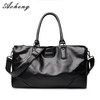 

Men Fashion PU Leather Handbags Travel Bags outdoor Large Capacity Totes Shoulder Bag Men's Business Messenger Crossbody Bags