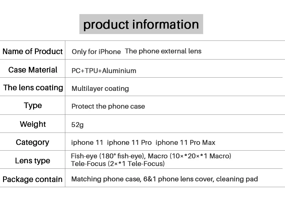 Ulanzi u-объектив многофункциональный объектив для Iphone11 серии Рыбий глаз Макро телеобъектив CPL фильтр 5 в 1 объектив Iphone внешний объектив Комплект