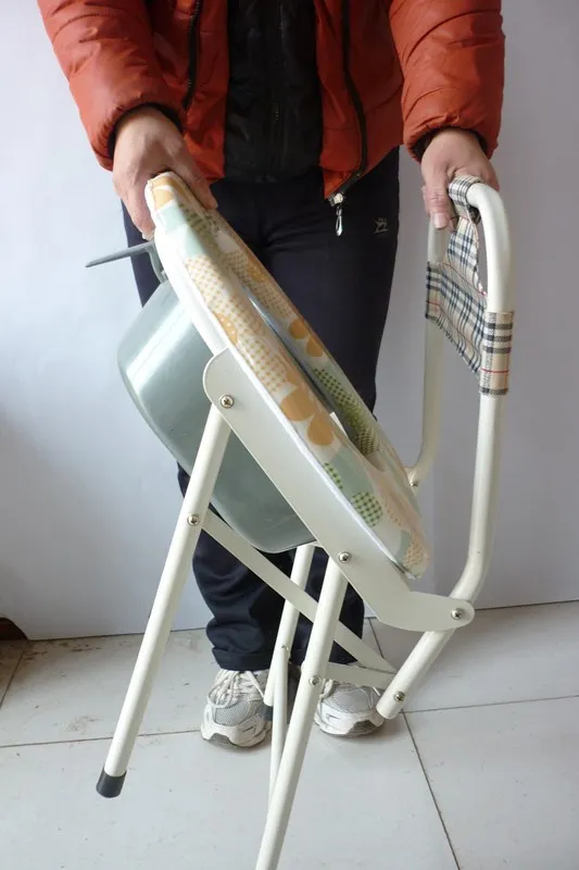 

Elderly People Potty Chair Thick Reinforced Foldable Old Man Toilet Anti-slip Portable Closestool Household Toilet Chair