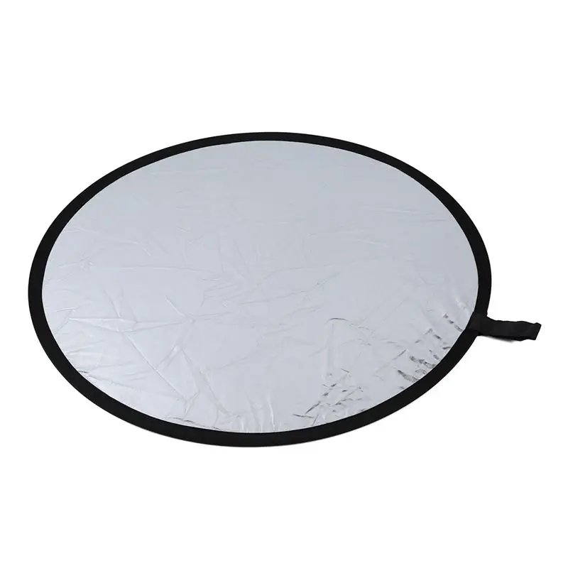 Round reflector For photography Diameter 80cm Foldable silver& white