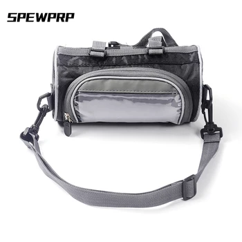 

SPEWPRP Motorcycle Front Handlebar Fork Storage Bag Electric Front Frame Bag Container Bicycle Water Repellent Pouch Universal