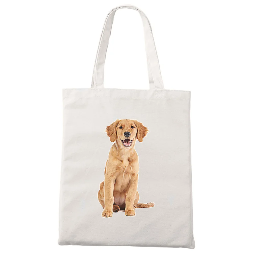 

Mayma Dog Bags Cute Husky Shepherd Puppy Human Friend Tote Bag Party Pug Hand Bag Unisex