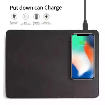 Mouse Pad Wireless Charger Electrical Rubber Mouse Pad Wireless Charger Qi Mobile Phone Desktop Wireless Charger Electrical Mous 1