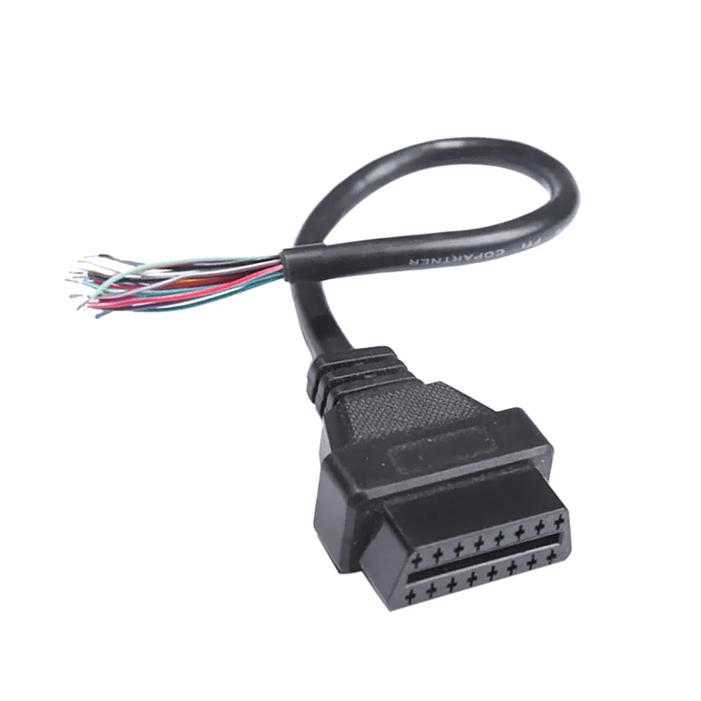 Auto Car OBD 2 OBDII 16 Pin Female Diagnostic Connector Cable Extension 30cm