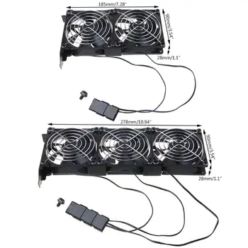 

Universal Desktop Computer VGA Cooler Partner Ultra Quiet Chassis PCI CoolingFan