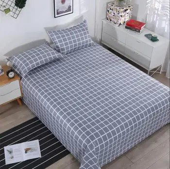 

1pcs Polyester Four Seasons Flat Bedsheet Printed Bedding Fitted Sheet Mattress Cover Bed Sheet Bedspreads Cover ( no pillowcase