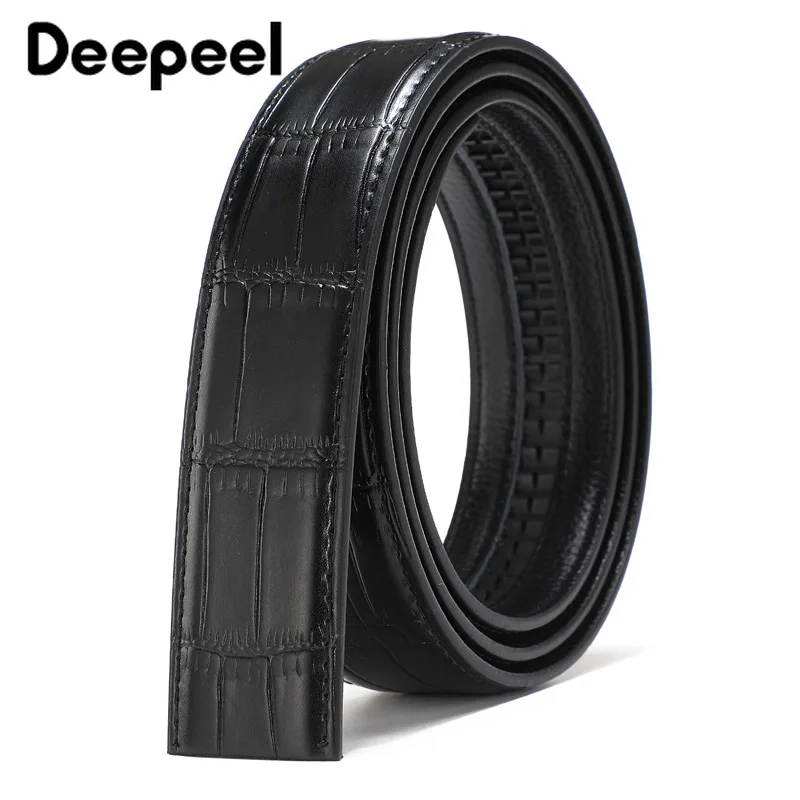 Deepeel 1 шт. 3.3cm-3,7 cm* 105-150cm Мужская пряжка Автоматическая пряжка гладкая Пряжка ремень тело Крокодил шаблон Безголовый BeltYK723