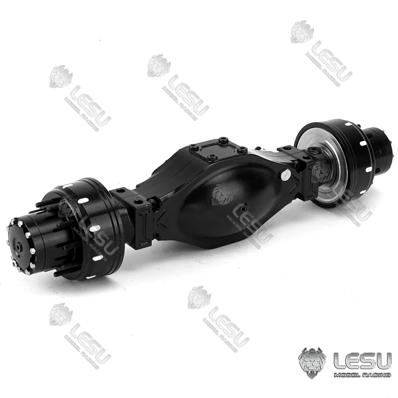 Металлический дифференциал LESU редуктор колеса задняя ось 1/14 TAMIYA RC грузовик