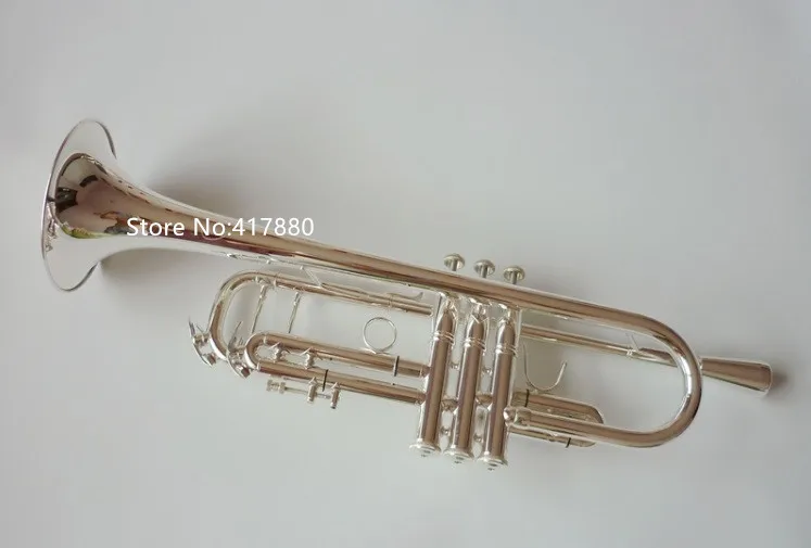 Hot Sell Bach LT180S-72 Bb Small Trumpet Silver Golden Key Professional Music Instruments with case