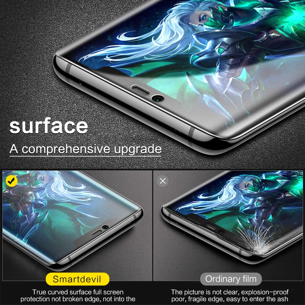 SmartDevil для huawei mate 20 pro матовая пленка полный экран покрыта изгибающей поверхностью мягкая защитная пленка для телефона