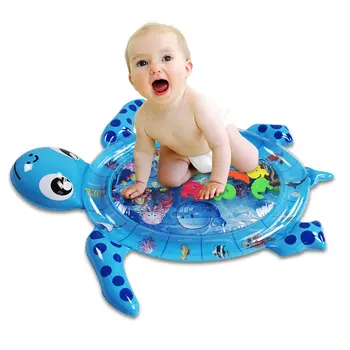 

New Cartoon Inflatable Water Cushion Sea Turtle Shaped Baby Crawling Mat Summer Ice Pad Infant Play Mat Dropshipping