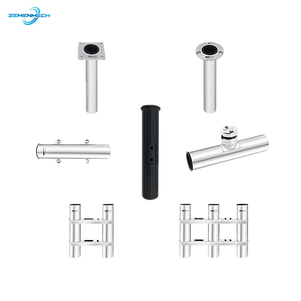 Stand For Fishing Rod Holder Black Fishing Rod Holder Inner Sleeve Pod Nylon Plastic Tube Liner Ocean Boat Accessories Yacht