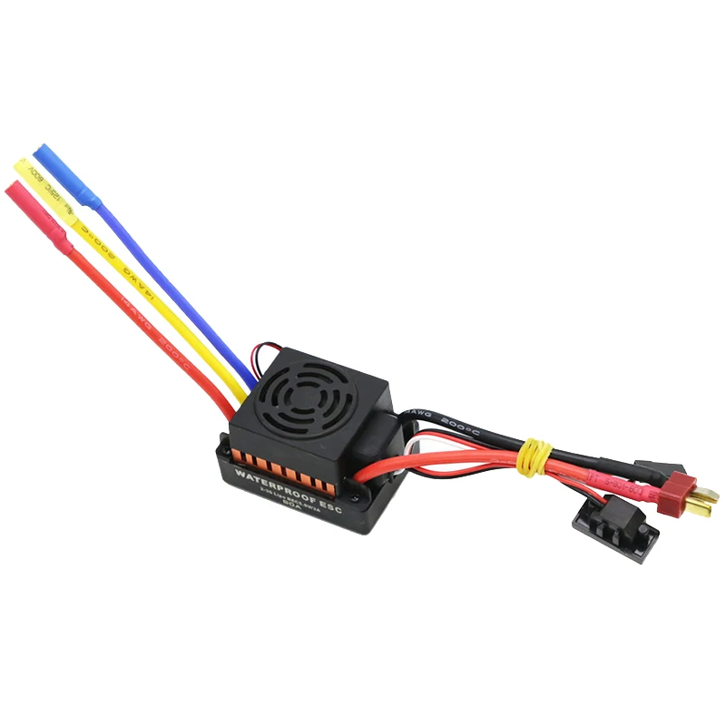 

FULL-Waterproof 60A Rc Brushless Esc Bec Car Parts Electric Speed Controller With 5.8V 3A Bec For 1/10 Rc Car Truck