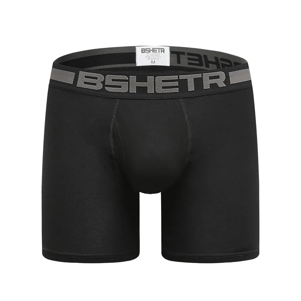 Solid Underwear Men Boxer Para Hombre Men Middle Length Sport Underwear Men Briefs Knickers Shorts Ropa Interior Hombre De4