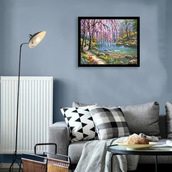 

Paint By Numbers Diy Acrylic Painting Kit for Kids & Adults - 16inch x 20inch Beautiful k and Tree (Without Frame)