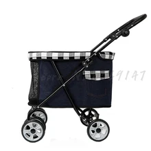 Pet коляски для людей с ограниченными возможностями маленькая собака складной светильник коляска для животных кошка прогулки Кошка Автомобиля