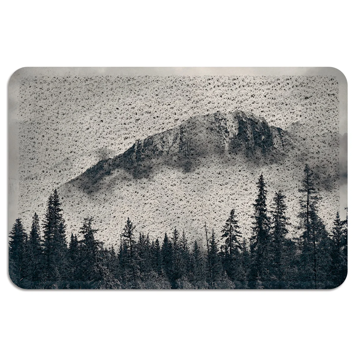 Противоскользящий коврик для входной двери горного леса ПВХ | Дом и сад