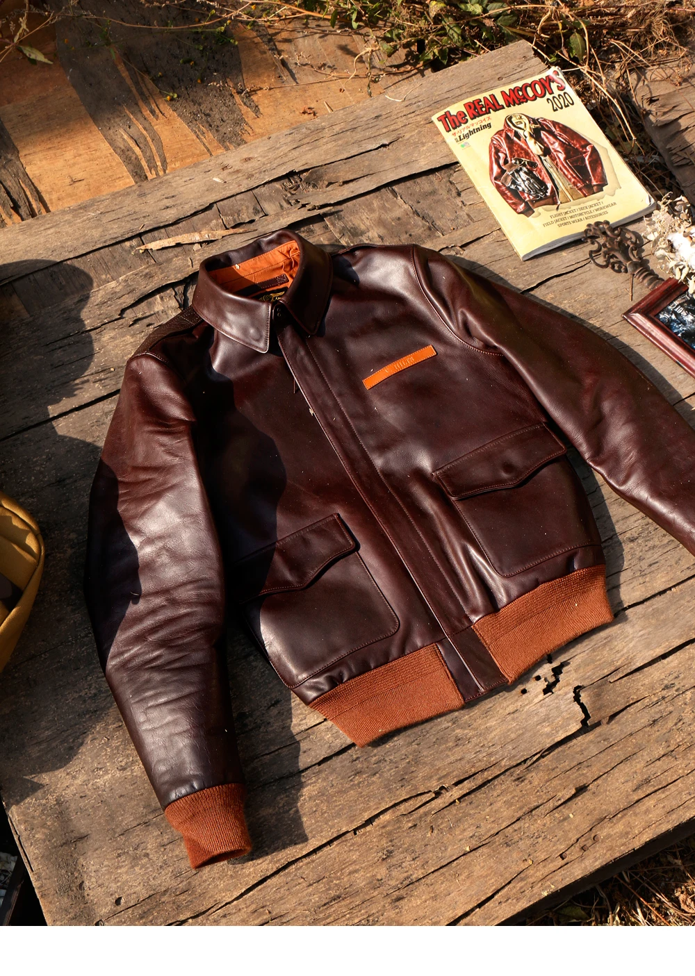 YR!Free shipping.No.1 classic style Us Air force leather jacket.A-2 leather coat.Super heavy 1.4-1.8mm thickness cowhide.Luxury mens cowhide jacket