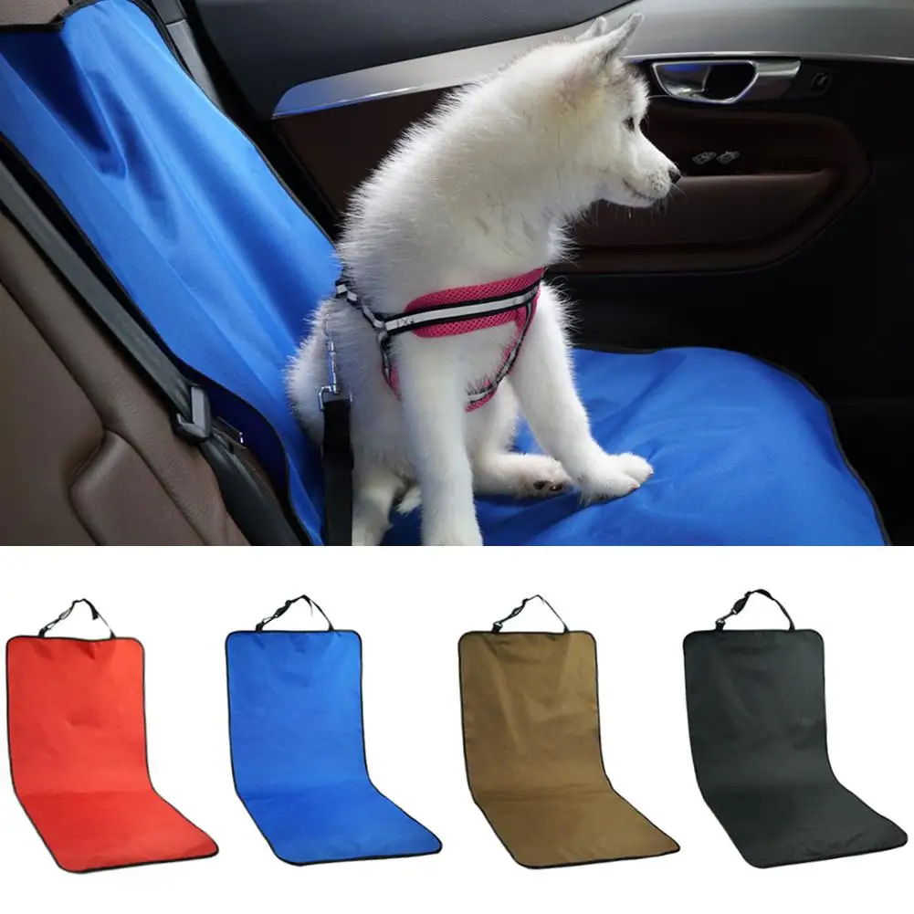 Estera impermeable para asiento de Mascota para coche, alfombrilla para asiento trasero, impermeable, tela Oxford, Protector de asiento de coche para cachorro, cojín, estera de seguridad