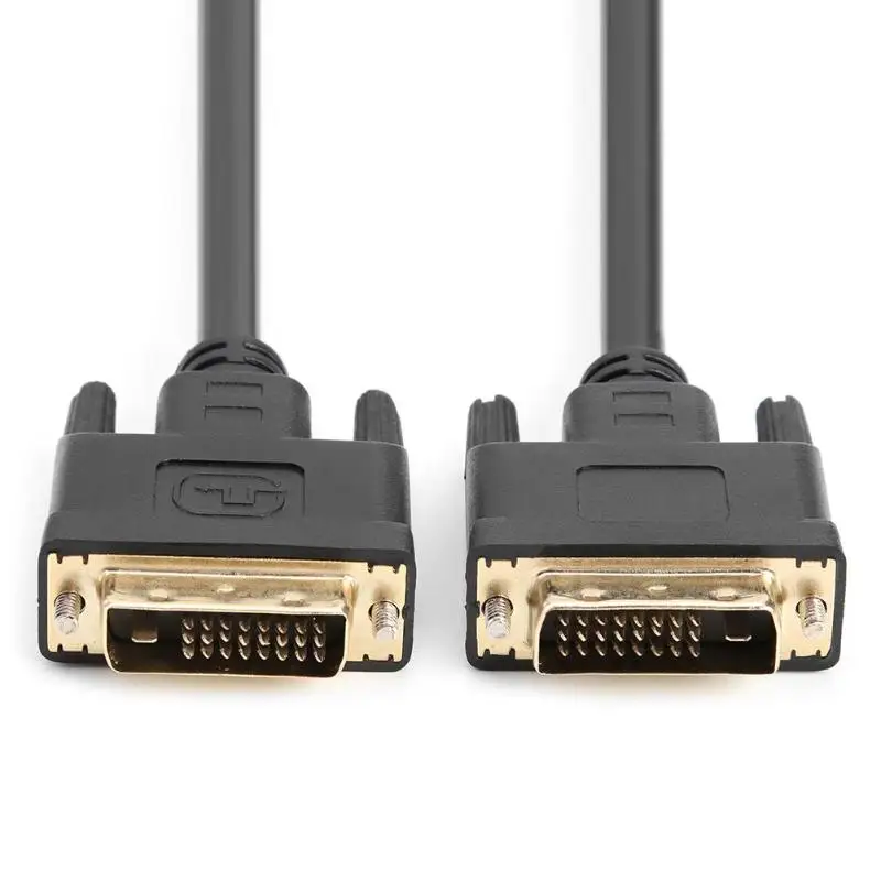 1,5/3 м Dual Link HD ТВ кабель DVI-D к DVI-D 24+ 1 золотой штырь для видеокарты проектор ТВ компьютер монитор подключение