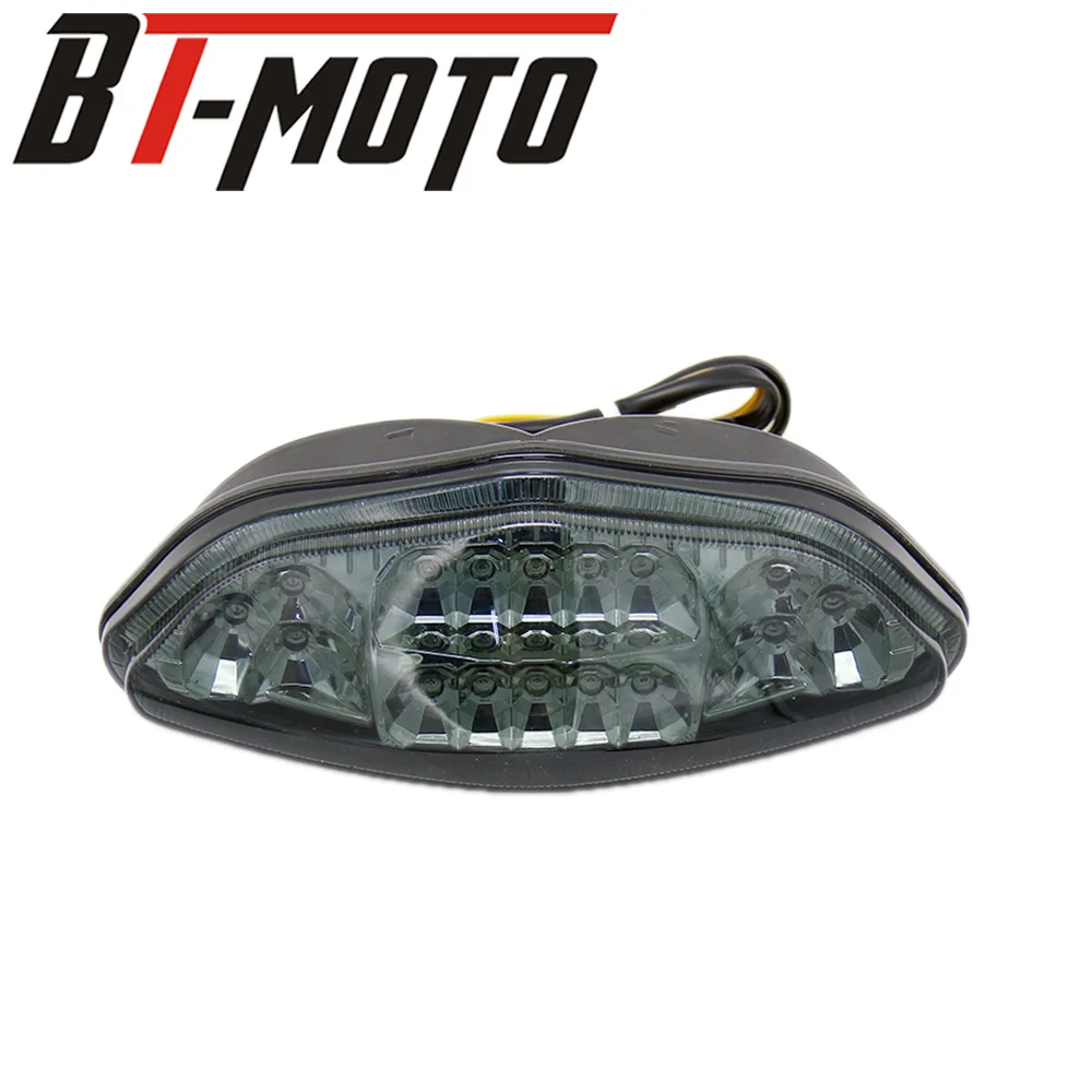 Amber transparent Задние сигналы торможения мотоцикла Светодиодные интегрированные лампы для SUZUKI DL650 DL1000 V-STROM 2004-2009 2006 2007 2008 - Цвет: Amber transparent