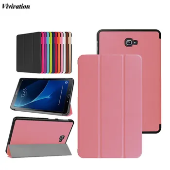 

Women Girls Solid Pink Rose Red T580 Tablet Protective Shell Case For Samsung Galaxy Tab A 10.1 T580 T585N Magnetic Stand Cover