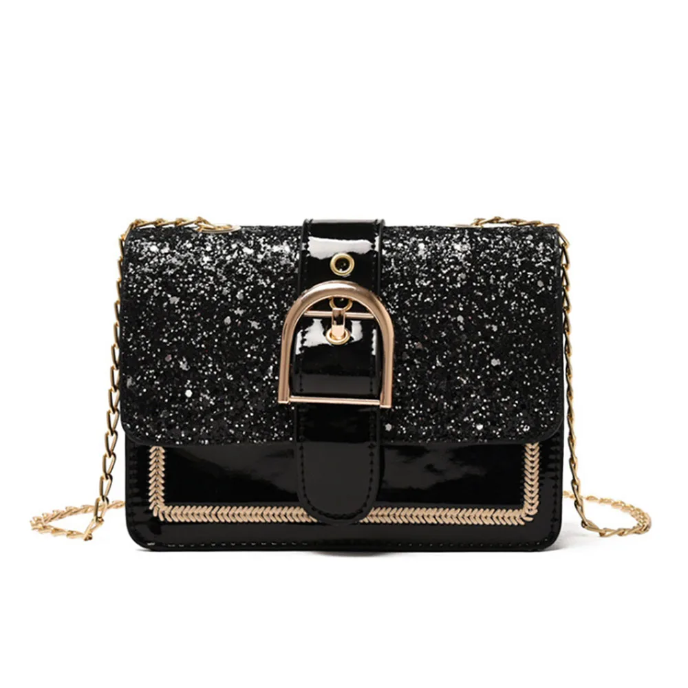 

2020 Women PU Leather Crossbody Bags Small Shoulder Messenger Bags Female Travel Handbags Chain Bag sac a main bandouliere