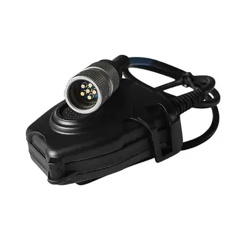 

Tactical PRC PTT 6-pin PELTOR PTT tactical headset intercom adapter for AN/PRC152 148 virtual case military headset PELTOR PTT
