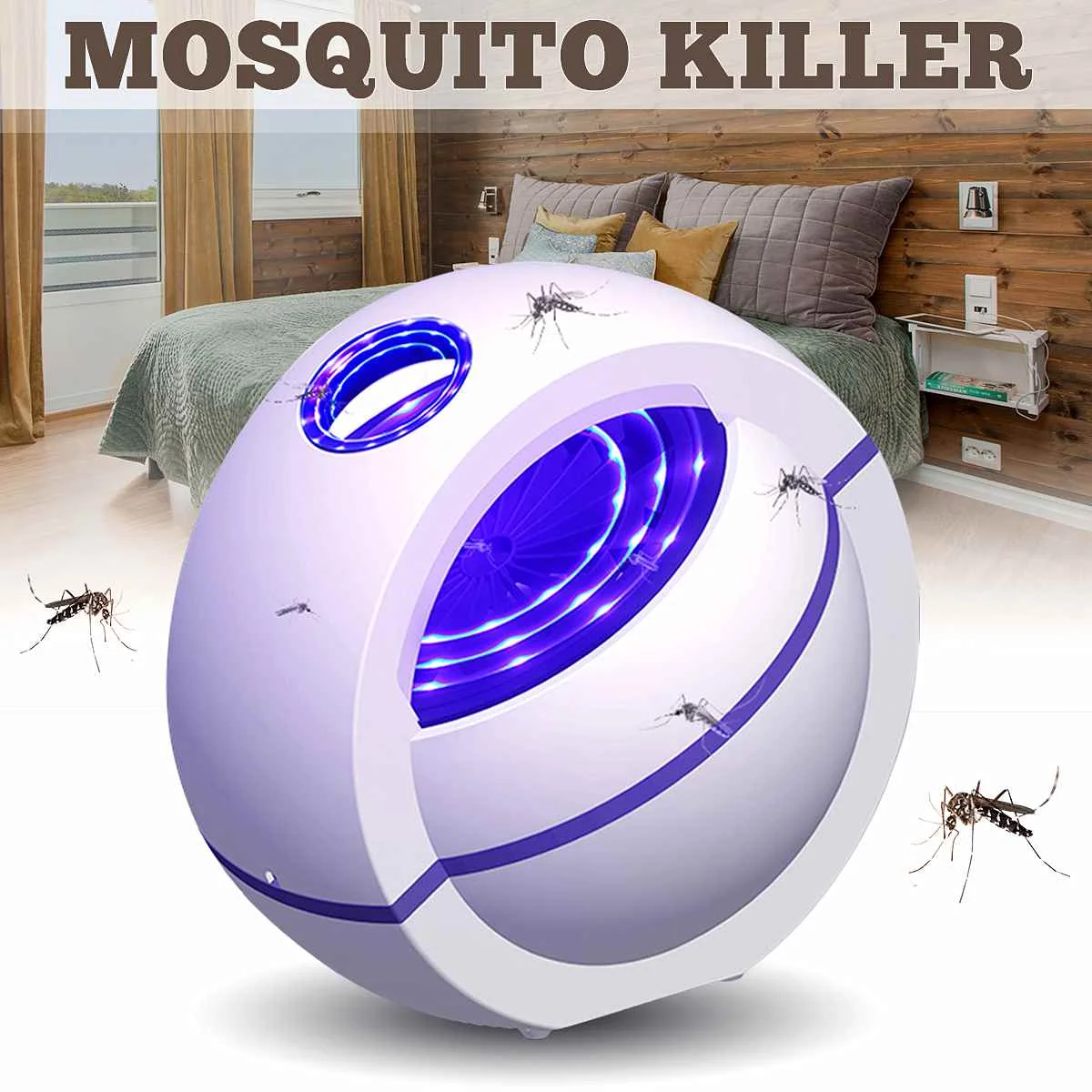 

USB Led Electric Mosquito Killer Lamp UV Night Light Mute Home Lighting Insect Killer Bug Zapper Trap Lantern Repellent Lamp