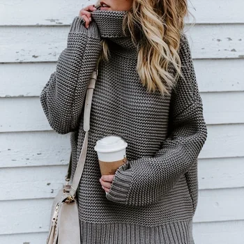

Vicabo Womens Fashion Winter Turtleneck Baggy Thick Sweater Tops Ladies Casual Keep Warm Chunky Pullover Knitted Sweaters