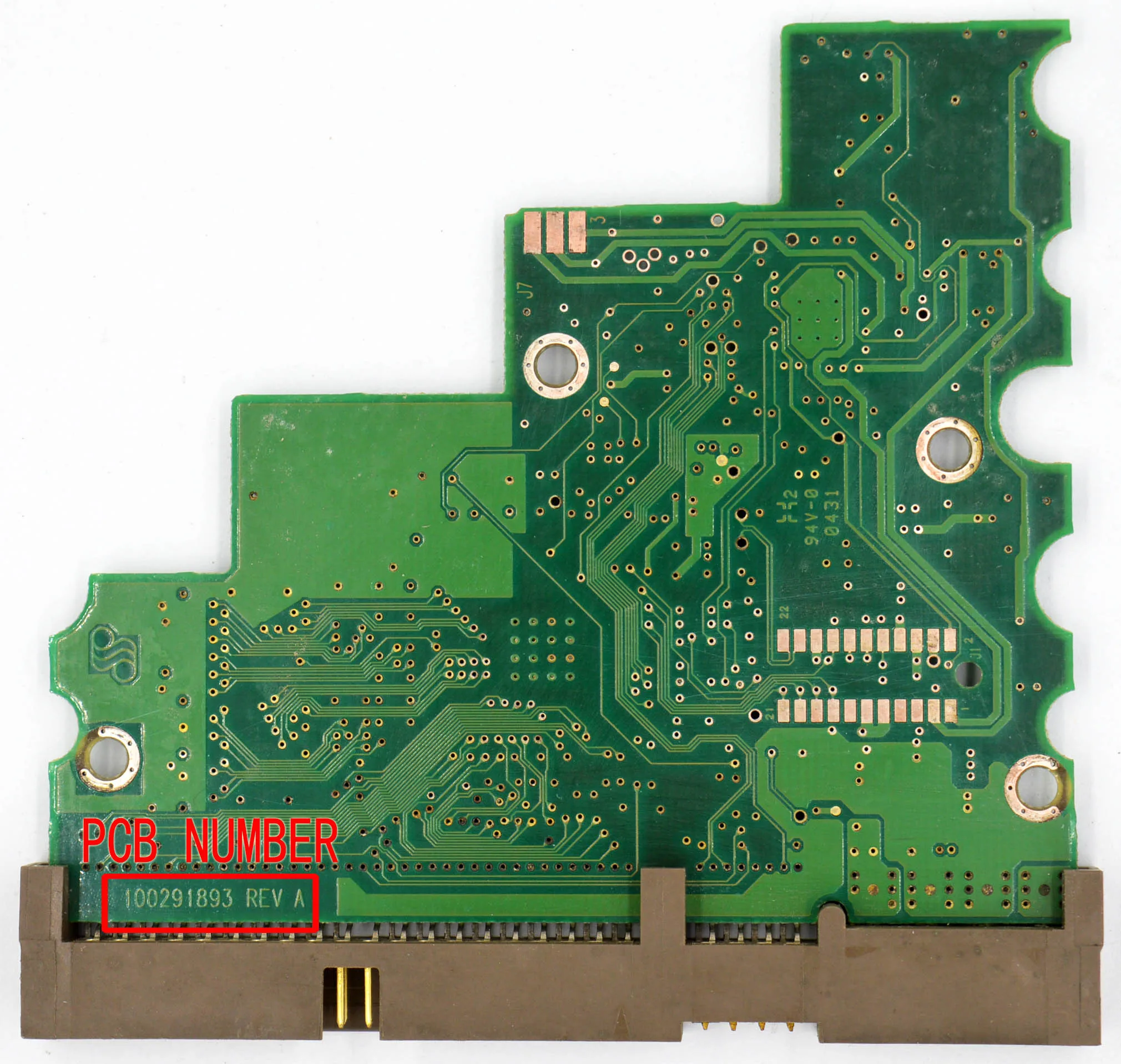 Chip de Controle Principal do Pwb da Seagate Hdd Rev a 100291893 10031939674 100274360 100274360-74 St380011a 80gb7200rpm.7
