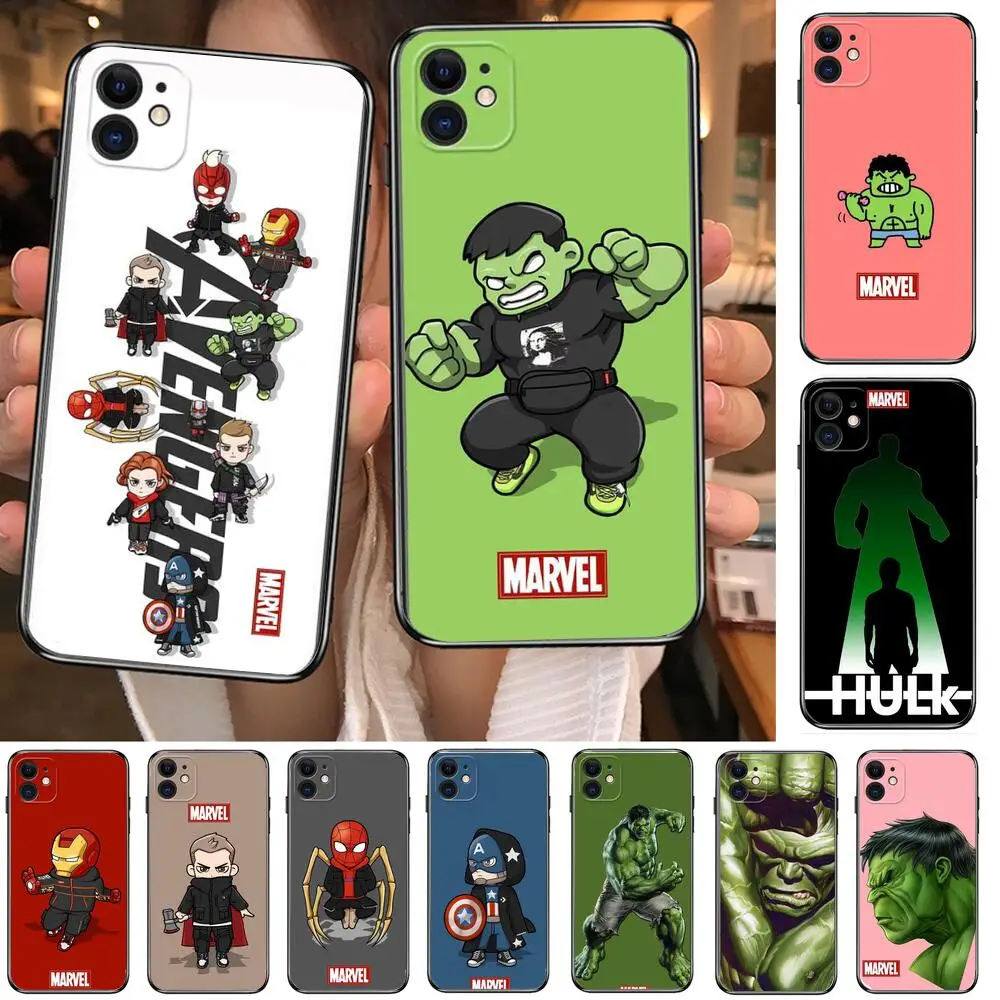 Чехлы для телефонов Мстители Marvel Халк iphone 13 Pro Max 12 11 8 PLUS 7PLUS 6S XR X XS 6 mini | Мобильные
