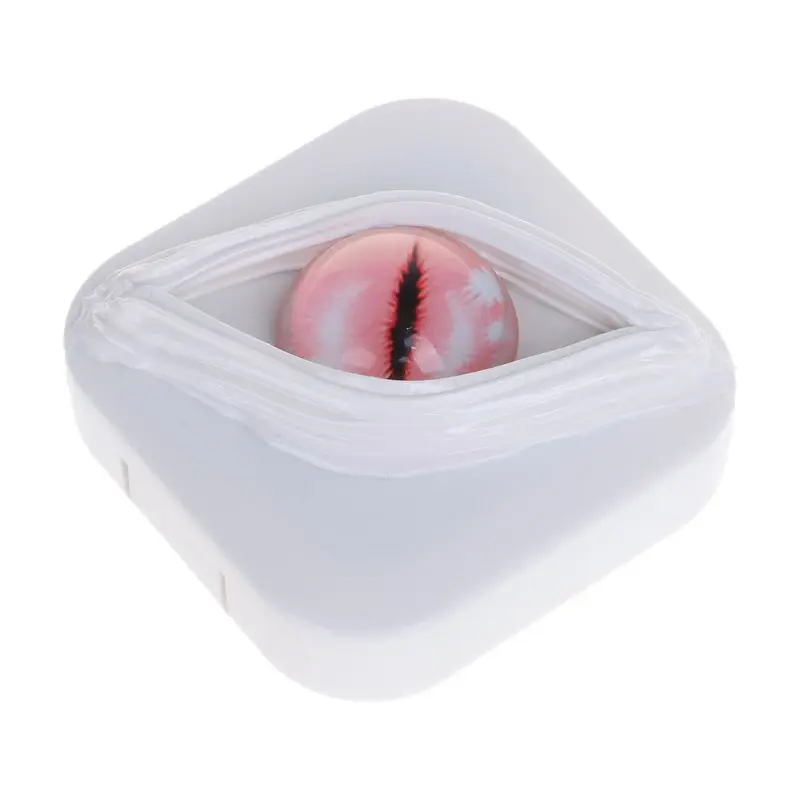 Чехол для контактных линз необычные подарки на Хэллоуин персональная коробка для глаз уникальное зеркало для хранения переносной держатель коробки набор для ухода за линзами