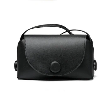 

New PU leather female bag fashion simple rectangular bag 2020 new solid color shoulder bag messenger bag small bag