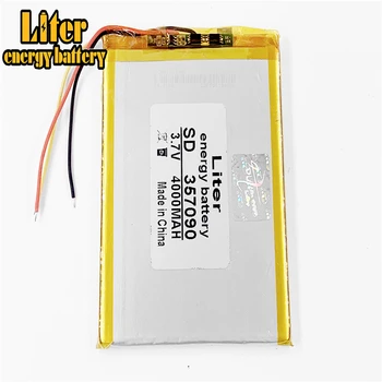 

3 line 357090 3.7V 4000mAh Lithium polymer Battery with Protection Board For Tablet PC U25GT