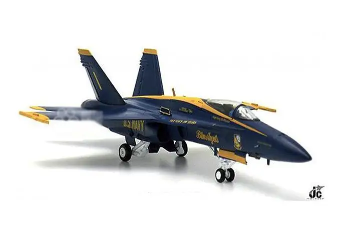 JC Крылья США F 18 темно синий Шмель Ангел 1/72 литая модель самолета| |