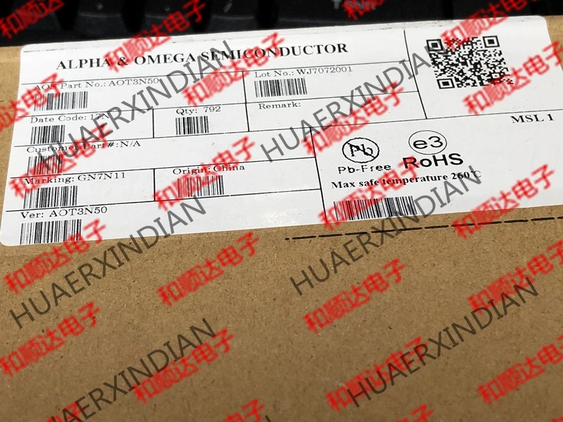 20PCS/LOT New original T3N50 AOT3N50 TO-220 500V 3A