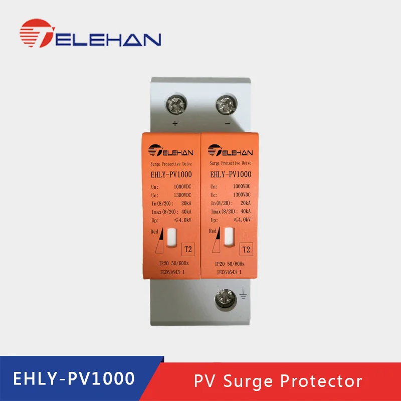 Telehan PV Защита от перенапряжения Защита от перегрузки DPS, PV Стабилизатор напряжения, 500/800/1000V постоянного тока защита от перенапряжения Защита от перегрузки Стабилизатор напряжения Защита от перенапряжения Защита от перегрузки