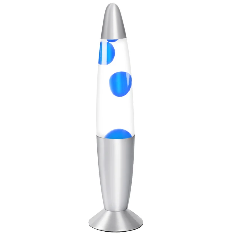 blue 25W EU Lava Lamp Decorative Lamp Light Bedroom Night Lamp Bedside Lamp Aluminium Alloy Low Consumption High Brightness - Испускаемый цвет: blue