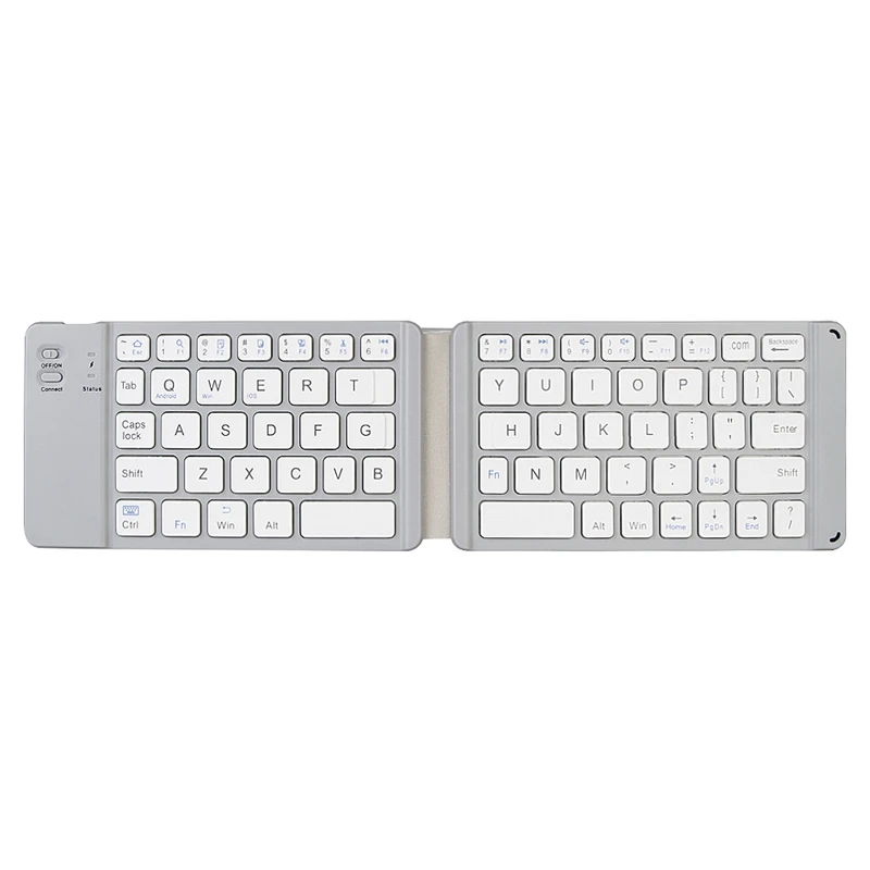 Ультра тонкая Мини Складная Bluetooth клавиатура, BT складная клавиатура для IOS/Android/Windows